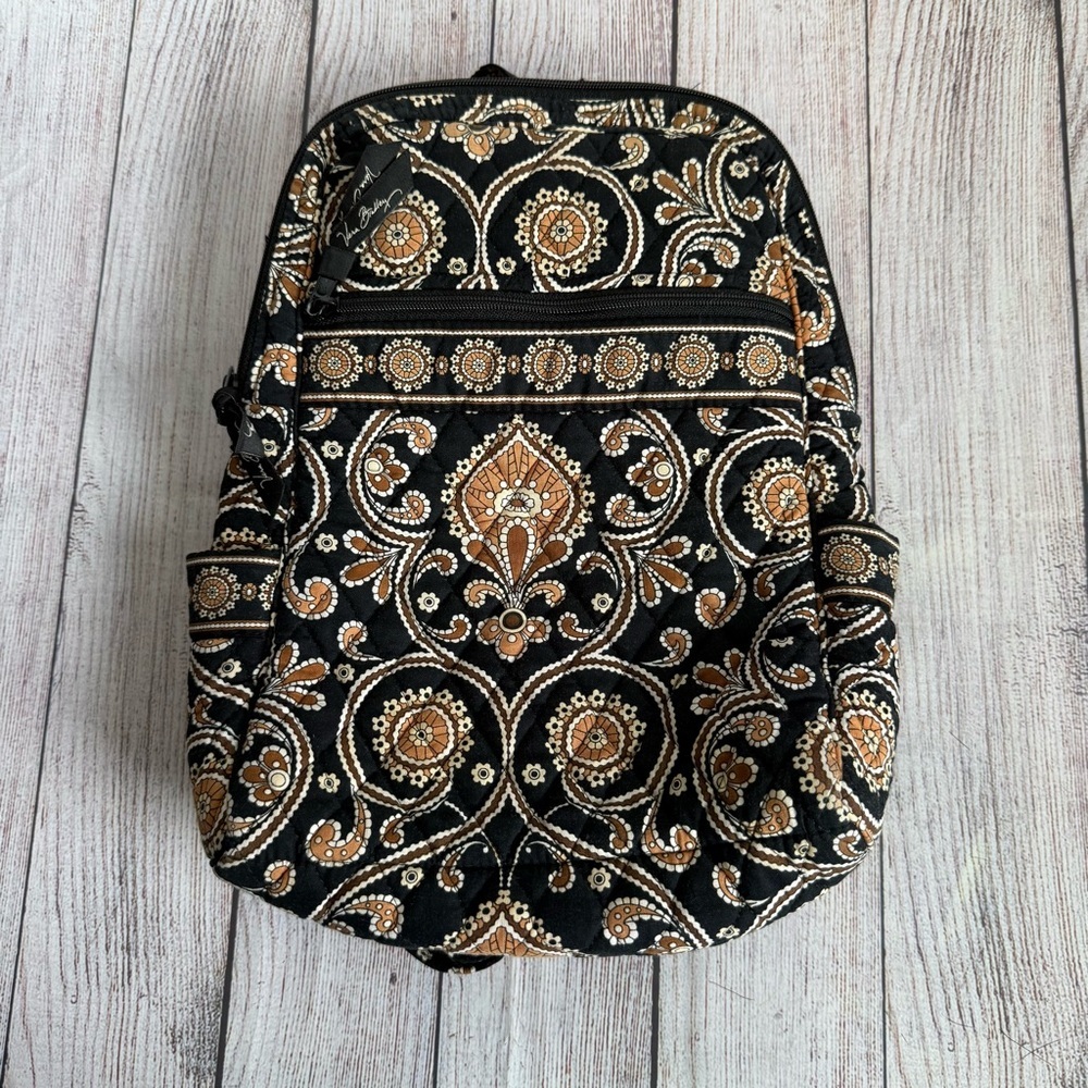 VERA BRADLEY Caffe Latte Mini Quilted Backpack